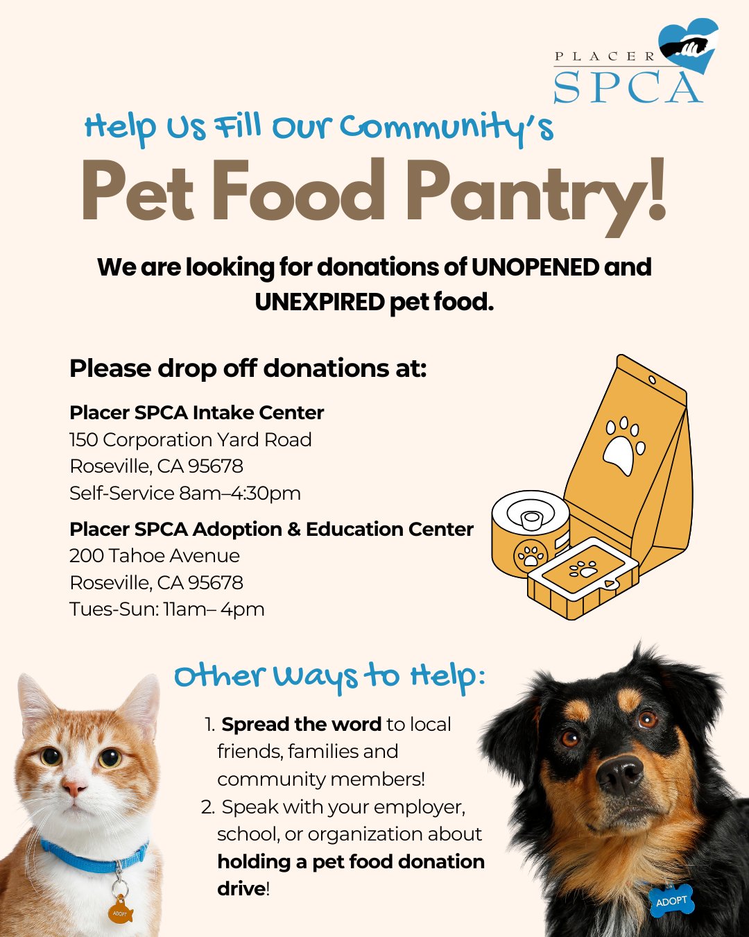 Way 2: Use Pet Food Pantries