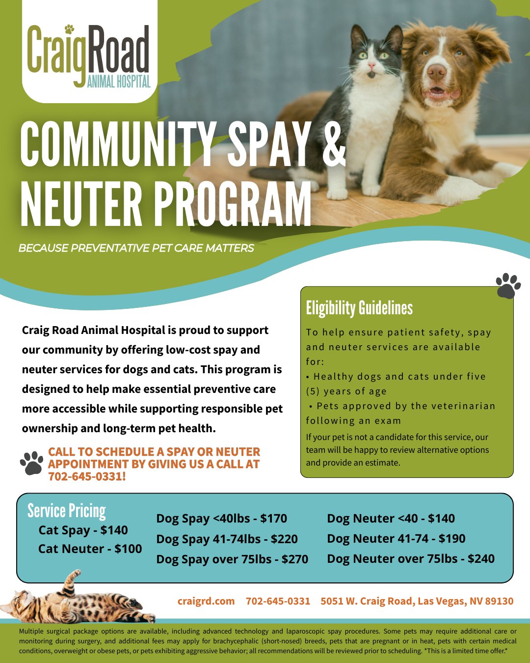 Supporting Healthy Behavior After Neutering