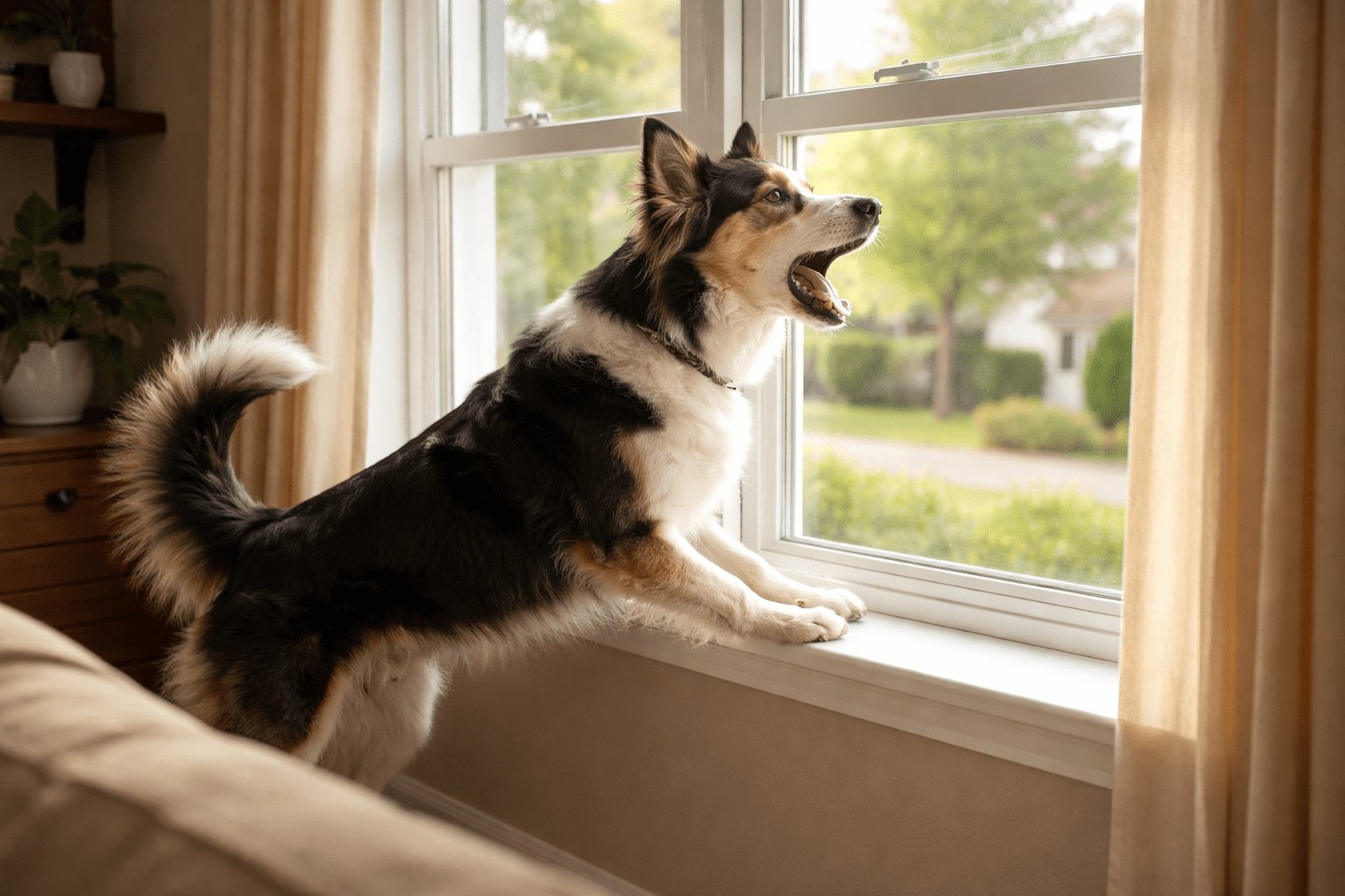 Stopping Barking at the Door or Window