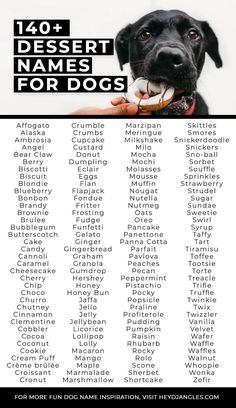 Food and Drink Inspired Dog Names